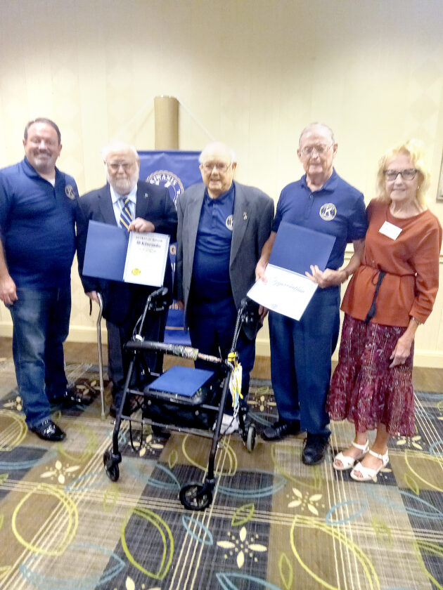 Kiwanians' years of service honored | News, Sports, Jobs - Vimarsana News